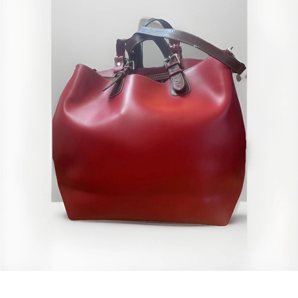 Nardelli Handbags - Nardelli Red Leather Tote Bag
